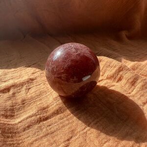 Strawberry Quartz Sphere 240 g Polished Healing Crystal